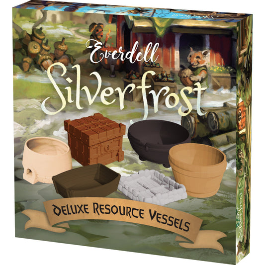 Everdell Silverfrost Deluxe Resource Vessels - Phụ kiện khay chứa tài nguyên cao cấp - Tabletop Tycoon