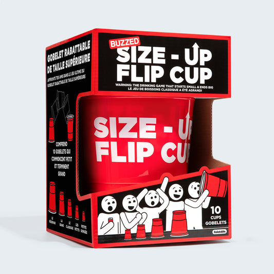 Size Up Flip Cup – Trò chơi uống rượu lật cốc Drinking Game – Buzzed Relatable - Hình ảnh sản phẩm
