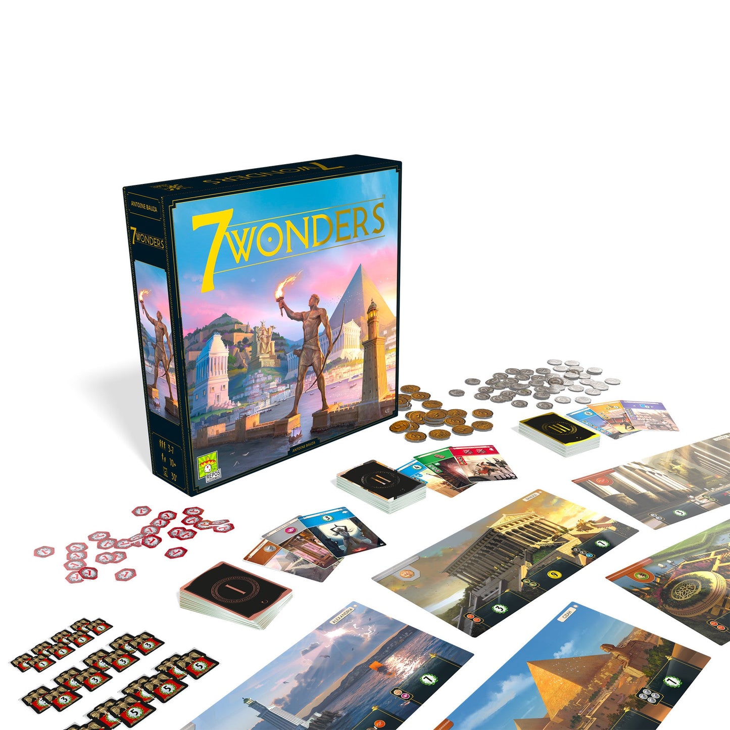 7 Wonders New Edition Board Game - Trò chơi Board Game Chiến thuật - Repos Production