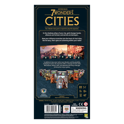 7 Wonders Cities Board Game Expansion - Bản mở rộng trò chơi chiến thuật - Repos Production