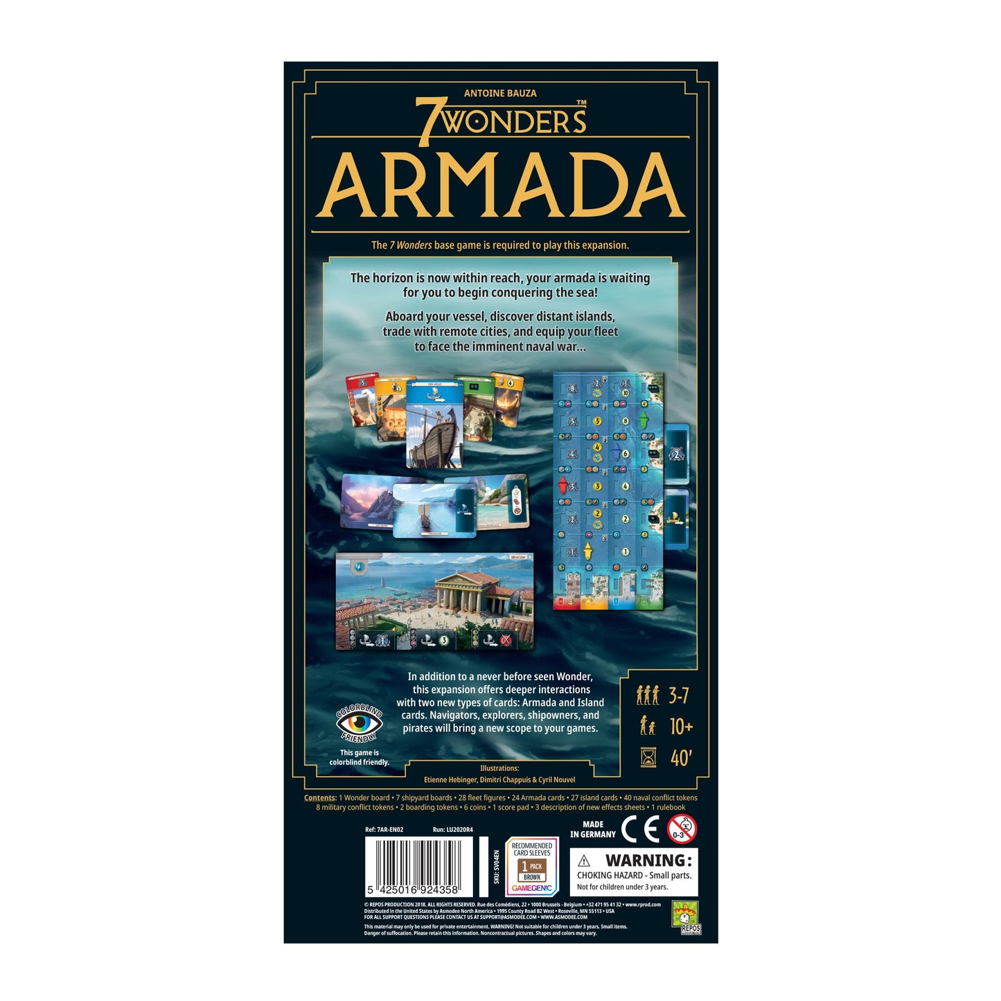 7 Wonders Armada Board Game Expansion - Bản mở rộng Board Game - Repos Production