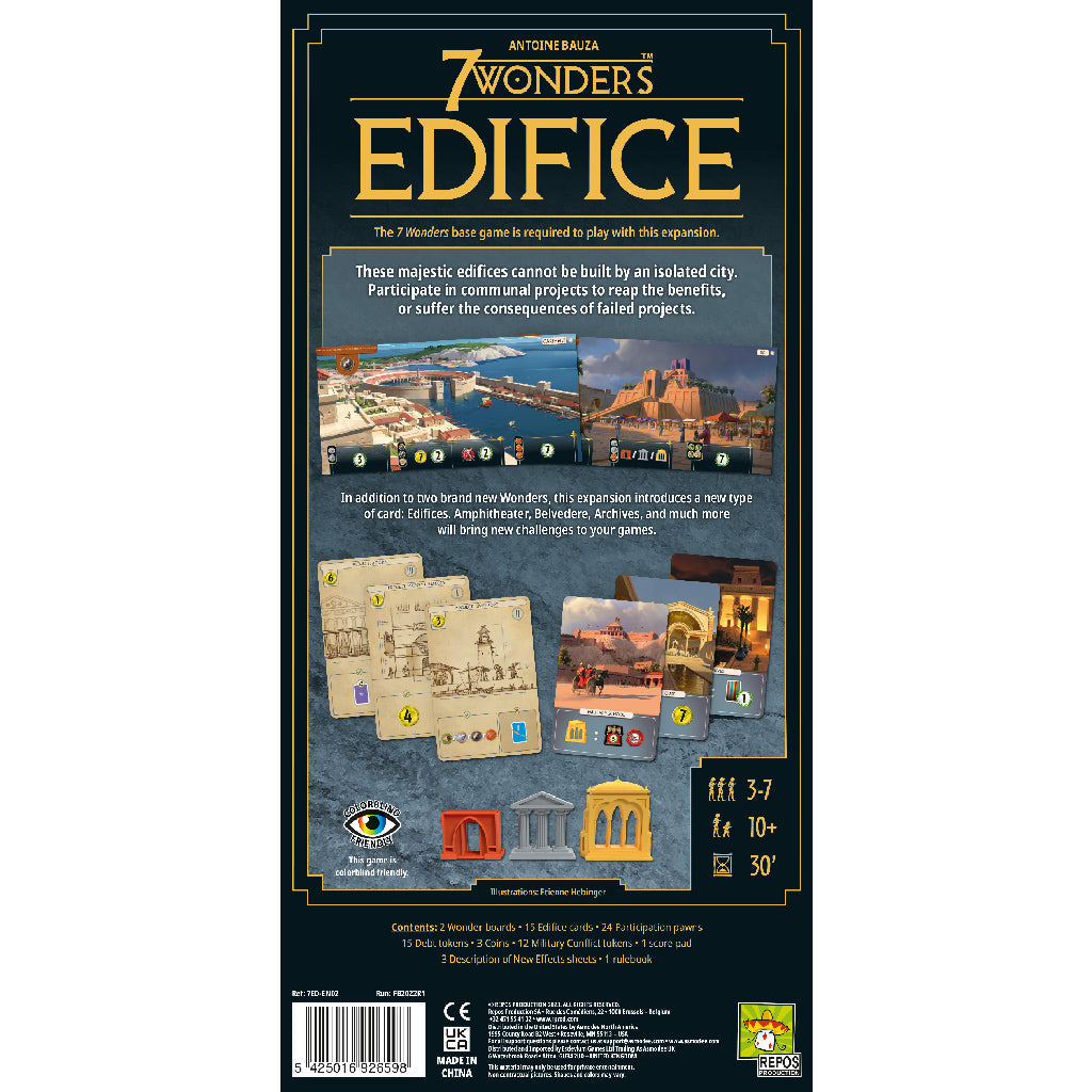7 Wonders Edifice - Bản mở rộng Board Game - Repos Production