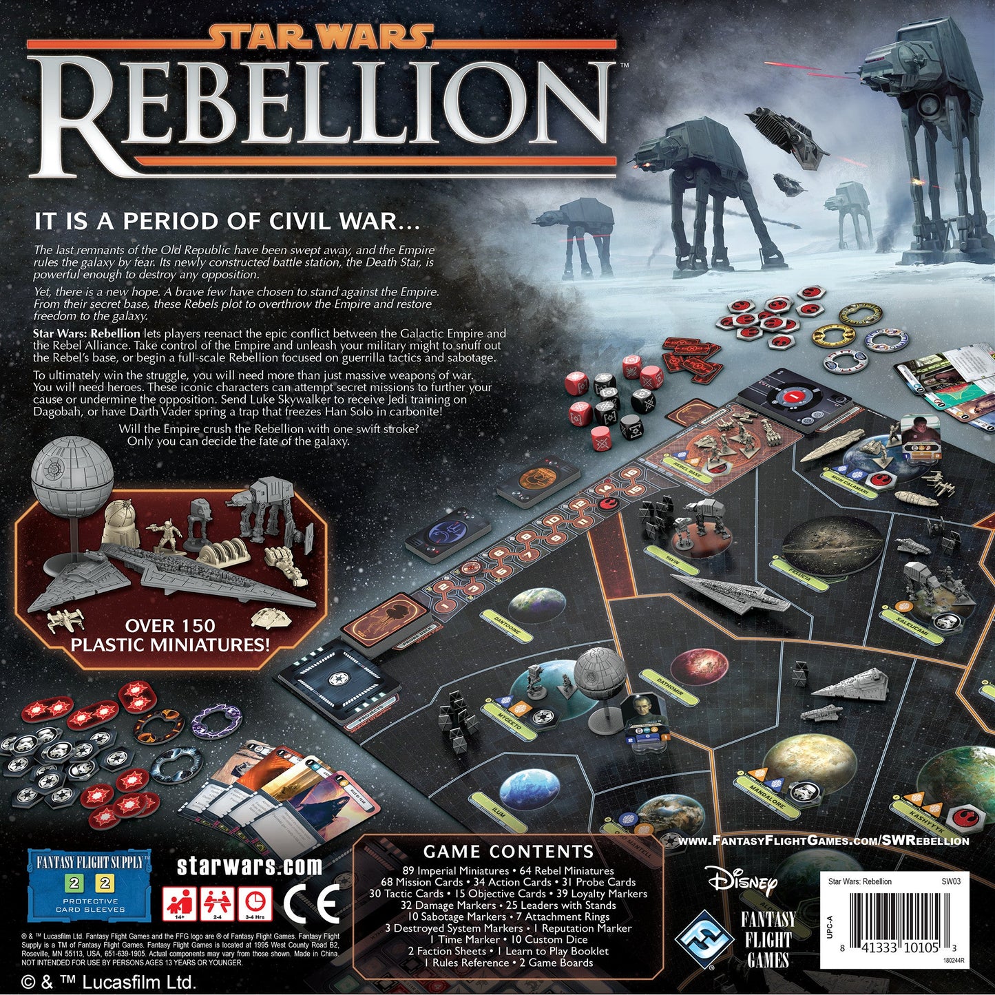Star Wars Rebellion Board Game - Board Game Chiến Thuật - Fantasy Flight Games