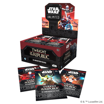 Star Wars: Unlimited – Twilight of the Republic: Booster Display - Thẻ bài TCG Chính Hãng Fantasy Flight Games