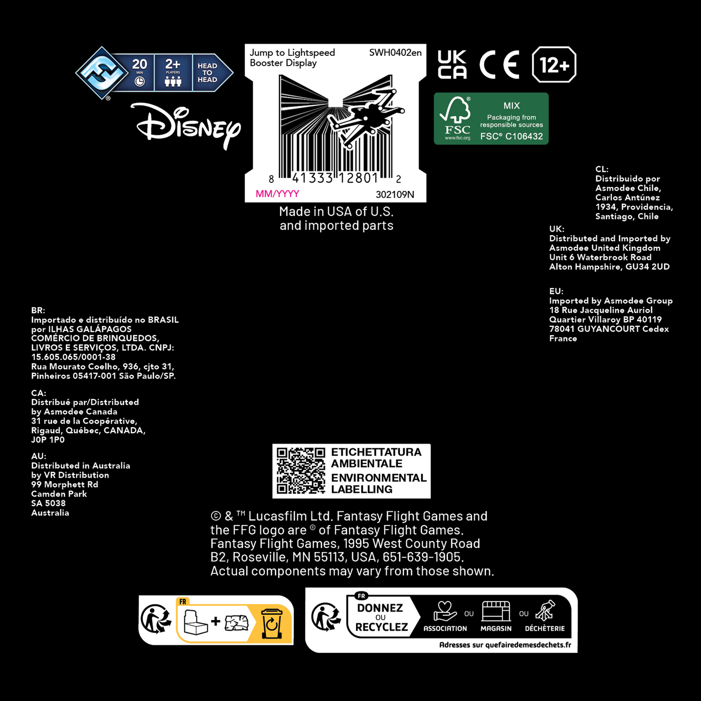 Star Wars: Unlimited – Jump to Lightspeed: Booster Display - Hộp Thẻ Bài TCG Chính Hãng - Fantasy Flight Games