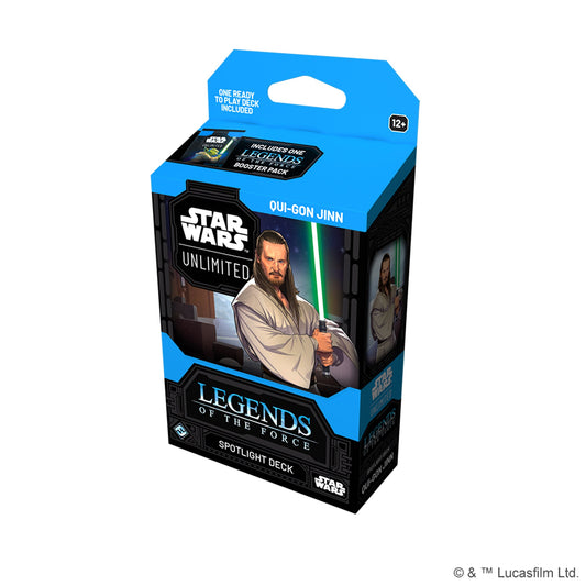 Star Wars: Unlimited - Legends of the Force: Spotlight Deck: Qui-Gon Jinn - Bộ bài thẻ bài TCG Fantasy Flight Games