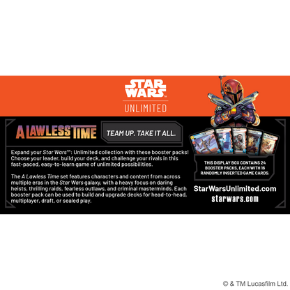 Star Wars: Unlimited - A Lawless Time: Booster Display
