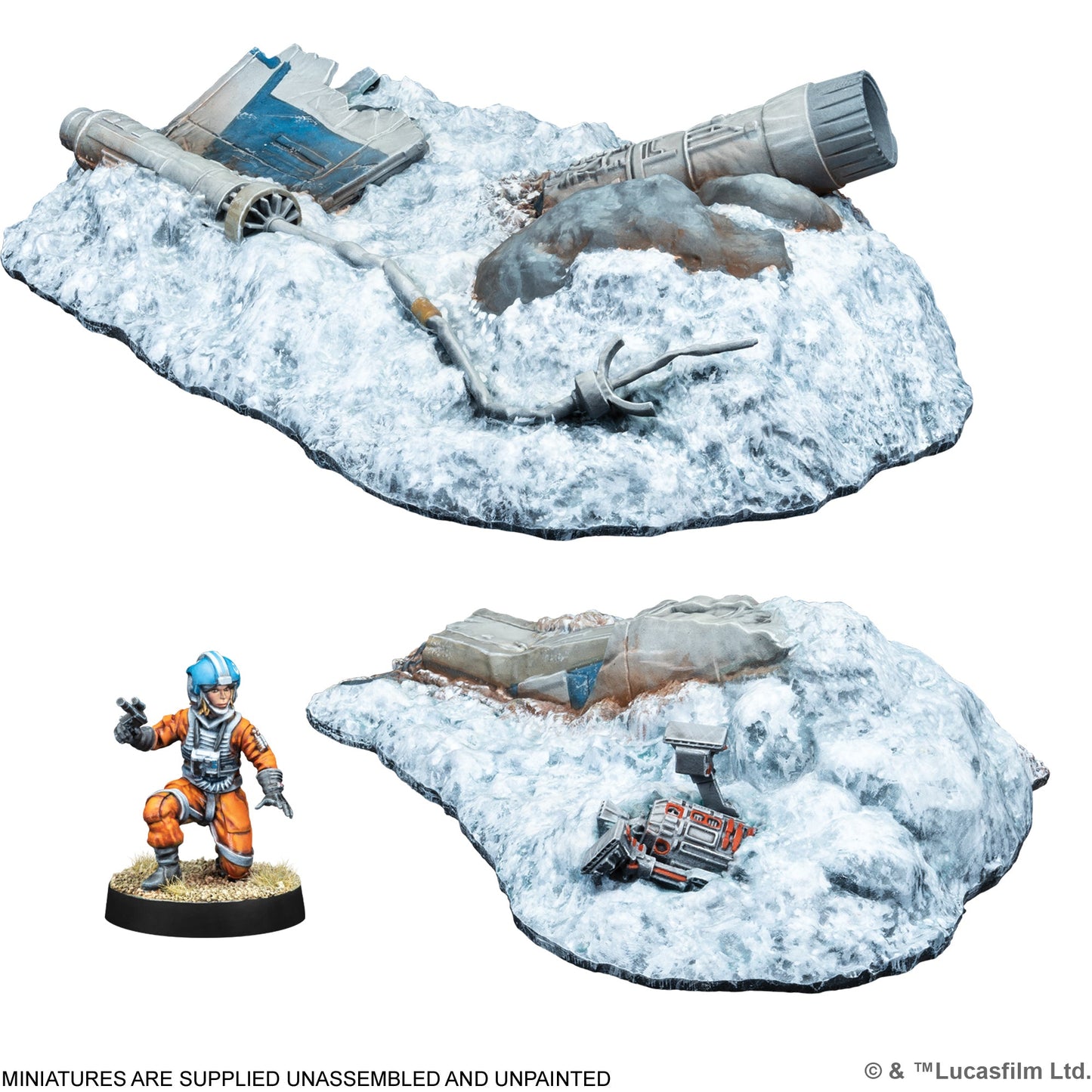 Star Wars: Legion - Crashed X-wing Battlefield Expansion | Bộ Mở Rộng Địa Hình Chiến Thuật | Atomic Mass Games