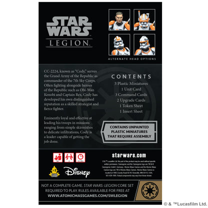 Star Wars: Legion - Clone Commander Cody Commander Expansion - Bản Mở Rộng Board Game Chiến Thuật - Atomic Mass Games
