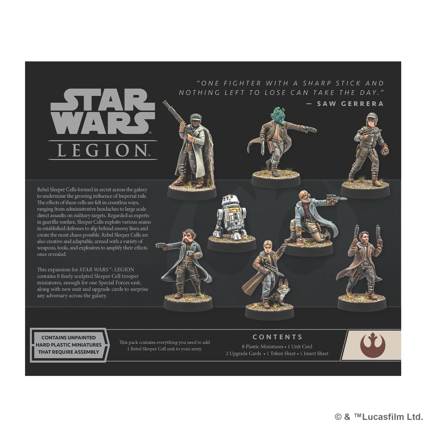 Star Wars: Legion – Rebel Sleeper Cell Unit Expansion - Bộ Mở Rộng Game Sa Bàn - Atomic Mass Games