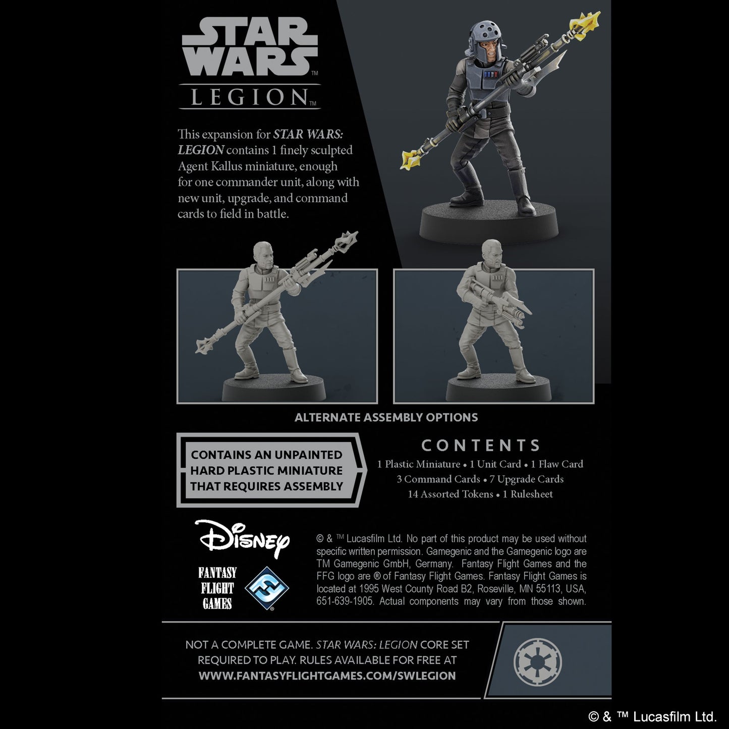 Star Wars Legion Agent Kallus Expansion - Bộ mở rộng Mô hình Chiến thuật - Atomic Mass Games