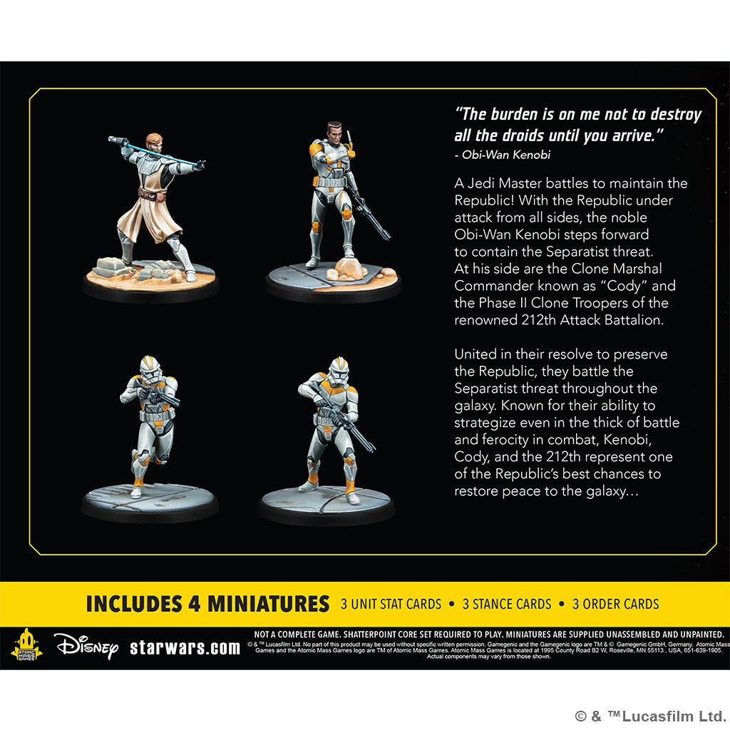 Star Wars Shatterpoint Hello There Squad Pack - Bộ Mô Hình Chiến Thuật Figure - Atomic Mass Games