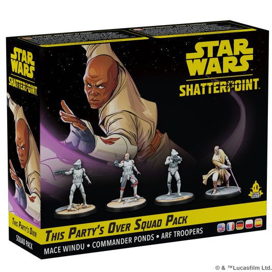 Star Wars: Shatterpoint - This Party's Over: Mace Windu Squad Pack - Board Game Chiến Thuật - Atomic Mass Games