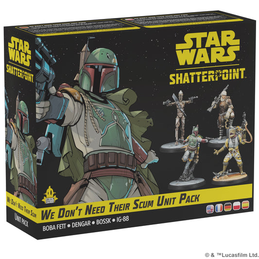 Star Wars: Shatterpoint - We Don’t Need Their Scum Unit Pack - Bộ Mở Rộng Miniature Thợ Săn Tiền Thưởng - Atomic Mass Games