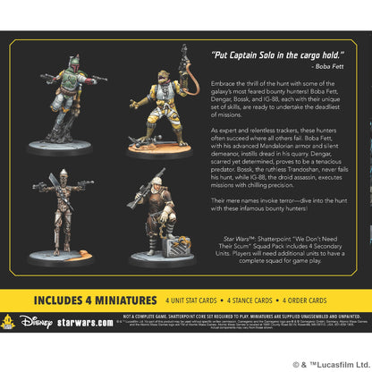Star Wars: Shatterpoint - We Don’t Need Their Scum Unit Pack - Bộ Mở Rộng Miniature Thợ Săn Tiền Thưởng - Atomic Mass Games