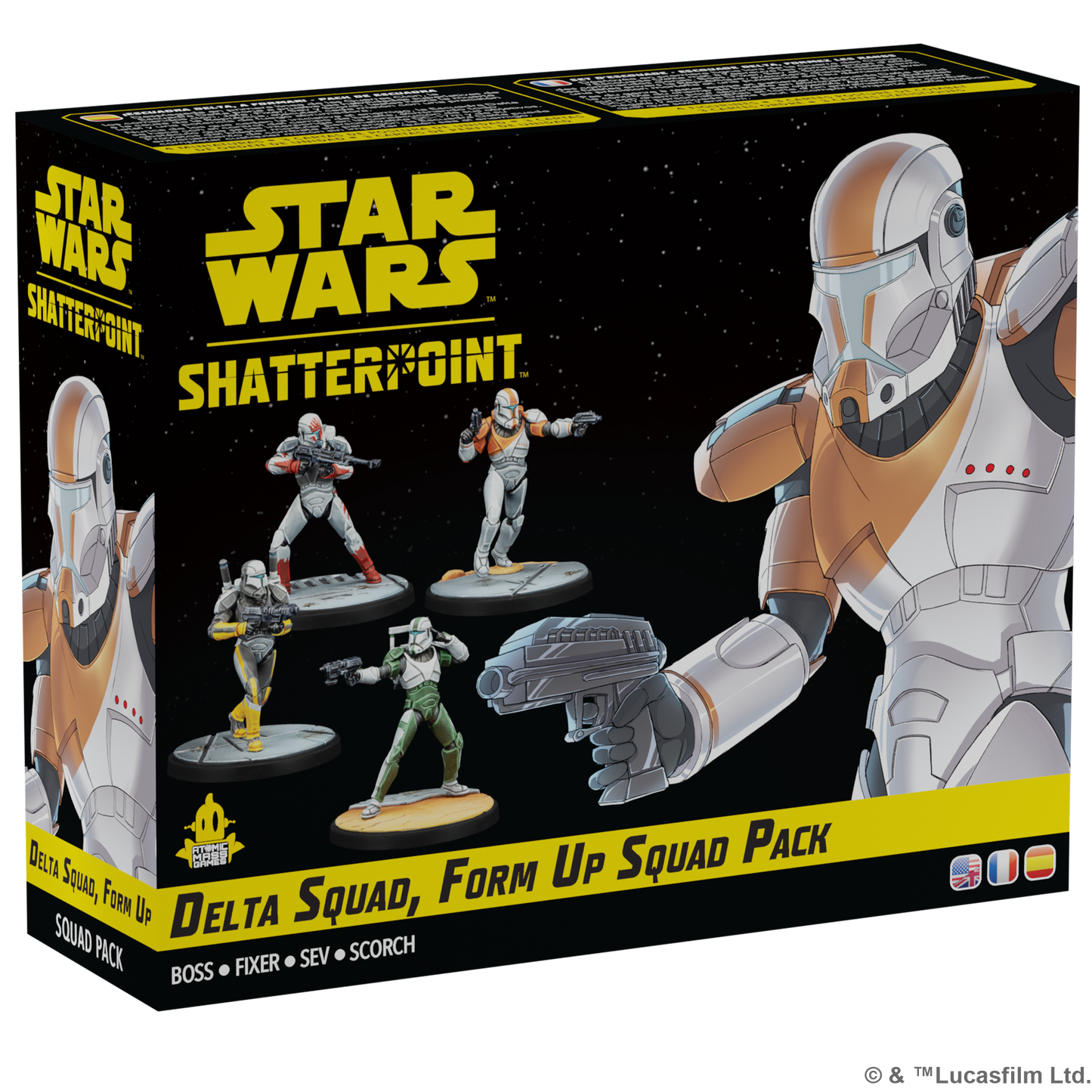 Star Wars: Shatterpoint - Delta Squad, Form Up Squad Pack - Board Game Chiến Thuật Miniatures - Atomic Mass Games