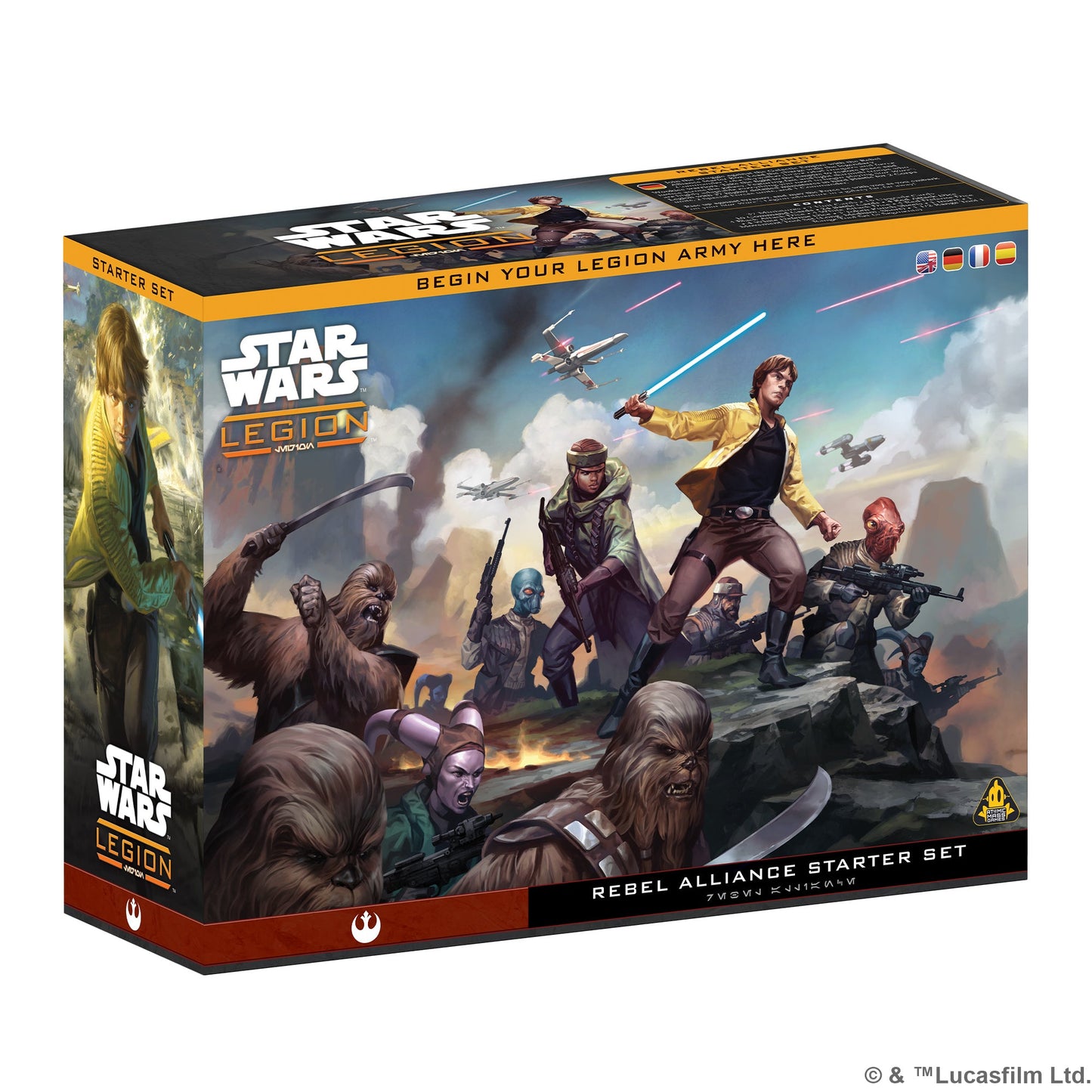 Star Wars: Legion – Rebel Alliance Starter Set | Bộ Khởi Đầu Trò Chơi Sa Bàn Chiến Thuật | Atomic Mass Games