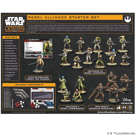 Star Wars: Legion – Rebel Alliance Starter Set | Bộ Khởi Đầu Trò Chơi Sa Bàn Chiến Thuật | Atomic Mass Games
