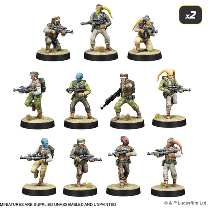 Star Wars: Legion – Rebel Alliance Starter Set | Bộ Khởi Đầu Trò Chơi Sa Bàn Chiến Thuật | Atomic Mass Games