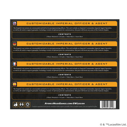 Star Wars: Legion - Sĩ Quan & Đặc Vụ Đế Chế (Customizable Imperial Officer & Agent)