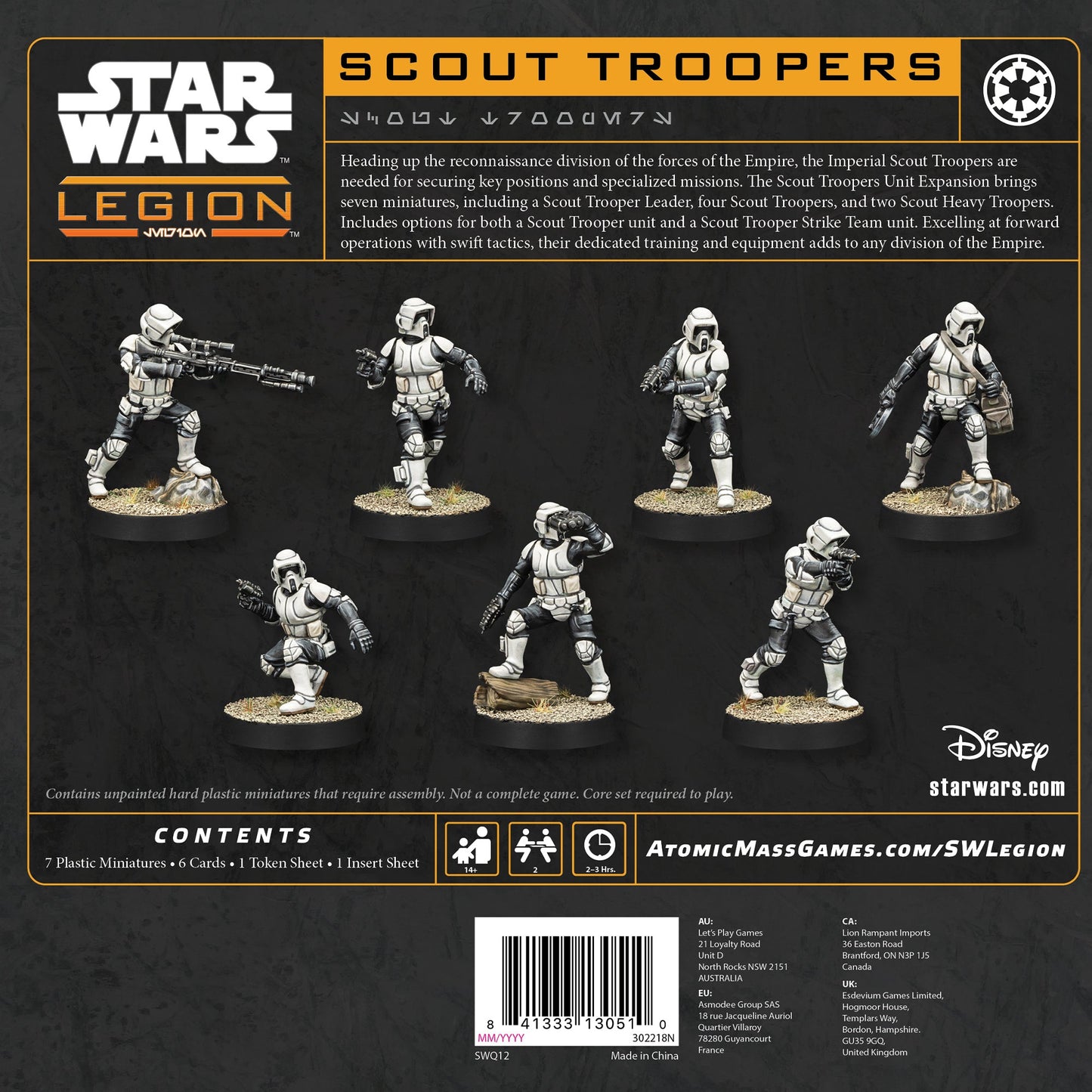 Star Wars: Legion - Scout Troopers - Board Game Chiến Thuật Miniatures - Atomic Mass Games
