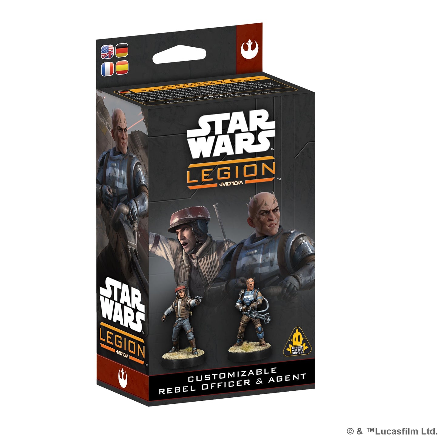 Star Wars: Legion - Customizable Rebel Officer & Agent - Bộ Mở Rộng Nhân Vật - Atomic Mass Games