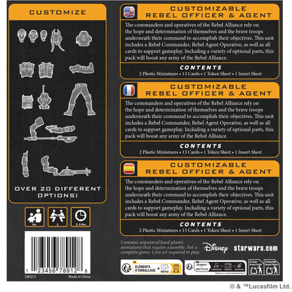 Star Wars: Legion - Customizable Rebel Officer & Agent - Bộ Mở Rộng Nhân Vật - Atomic Mass Games