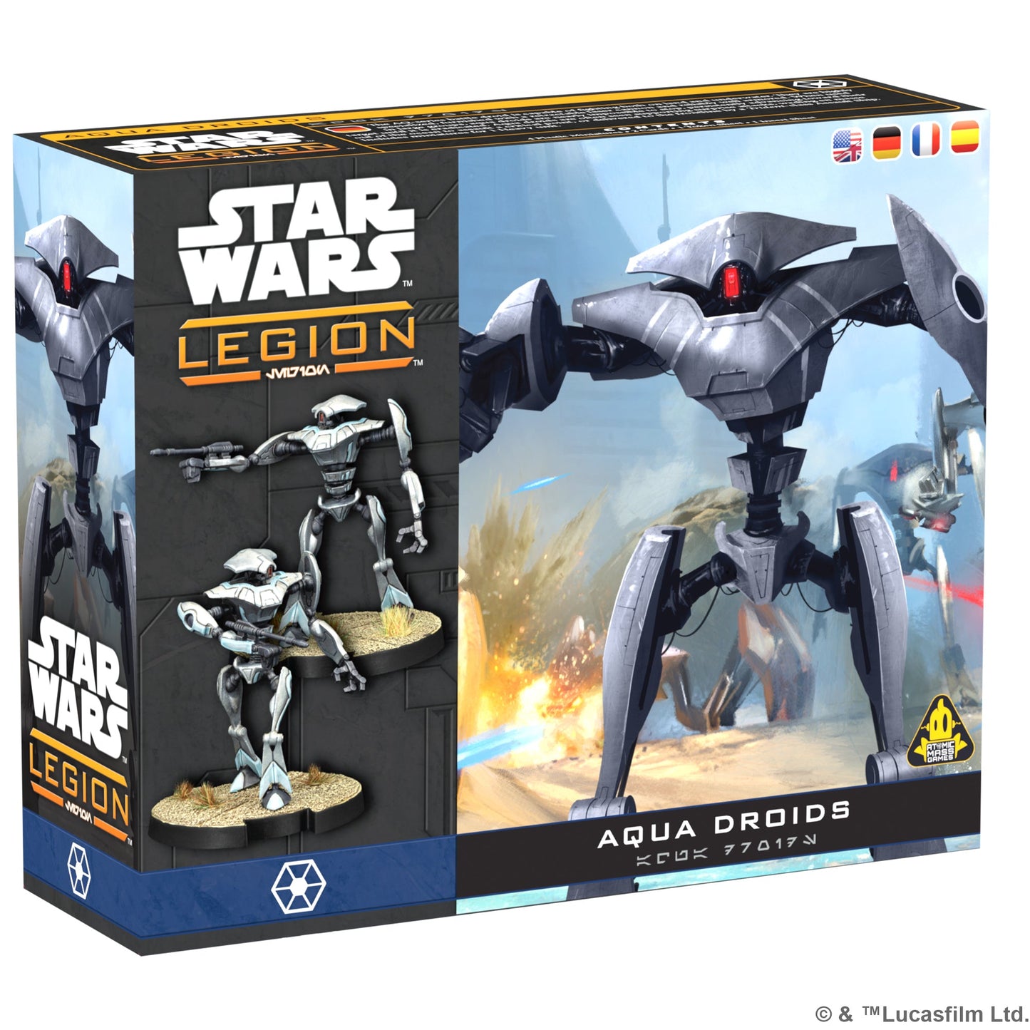 Star Wars: Legion - Aqua Droid Unit Expansion - Mô hình trò chơi chiến thuật - Atomic Mass Games