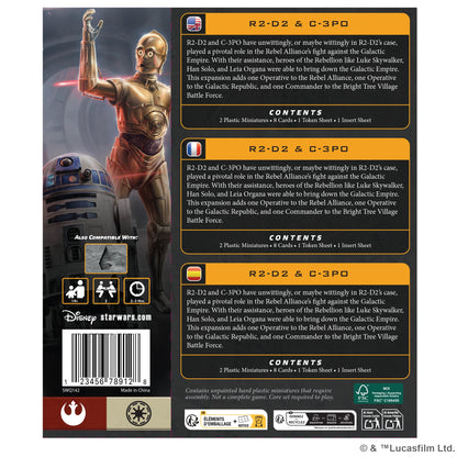 Star Wars: Legion - R2D2 & C-3PO - Bản Mở Rộng Board Game Chiến Thuật - Atomic Mass Games