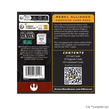 Star Wars: Legion - Rebel Alliance Command Card Pack - Bộ Thẻ Nâng Cấp Phe Nổi Dậy - Atomic Mass Games