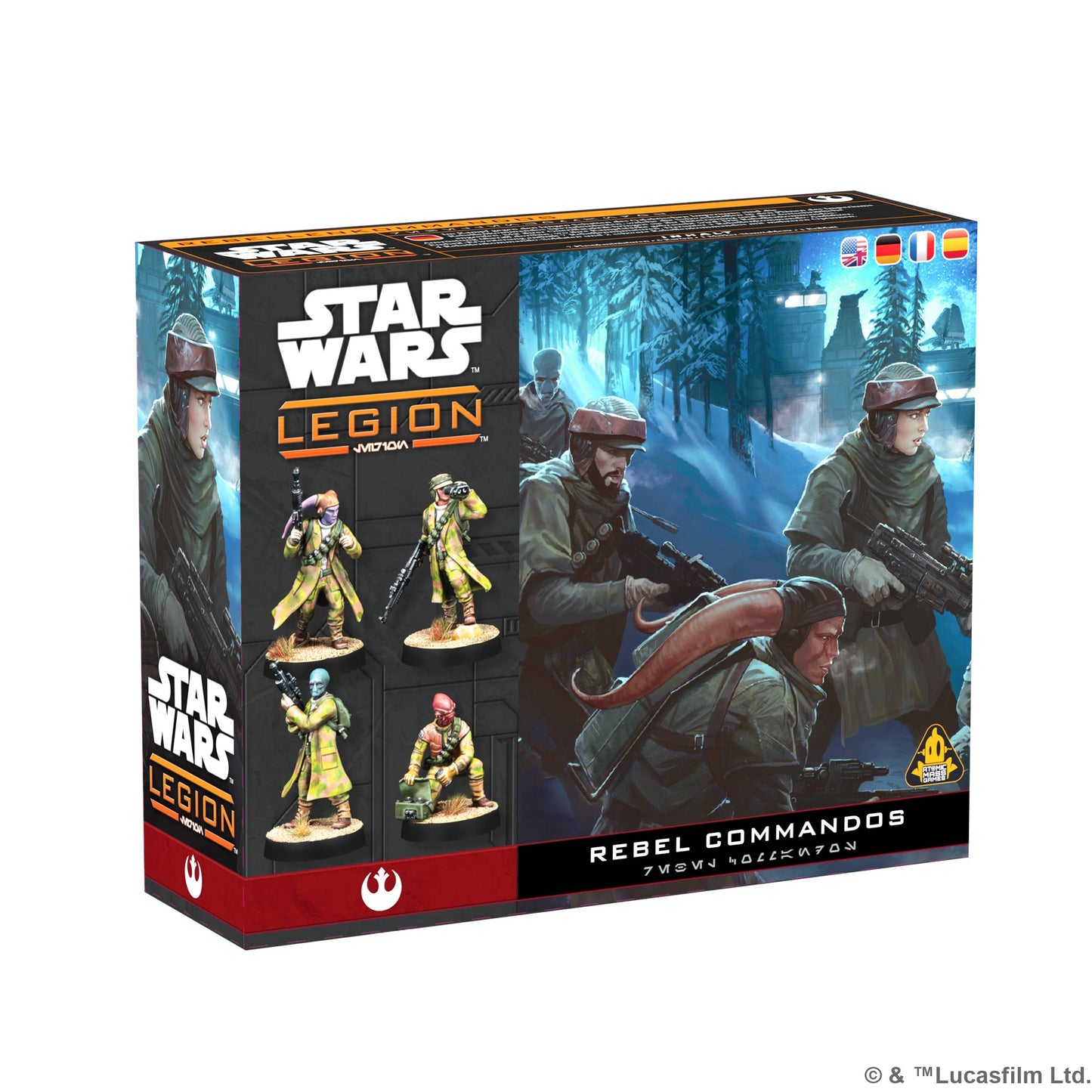 Star Wars: Legion - Rebel Commandos - Bộ Mở Rộng Trò Chơi Sa Bàn - Atomic Mass Games