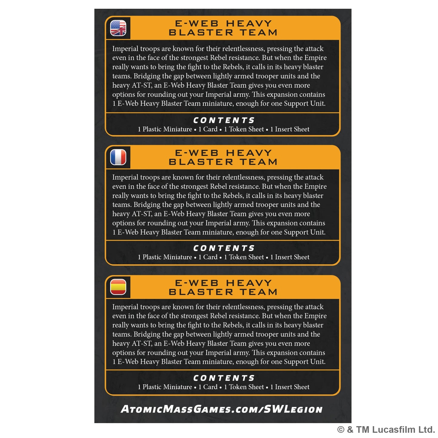 Star Wars: Legion – E-Web Heavy Blaster Team