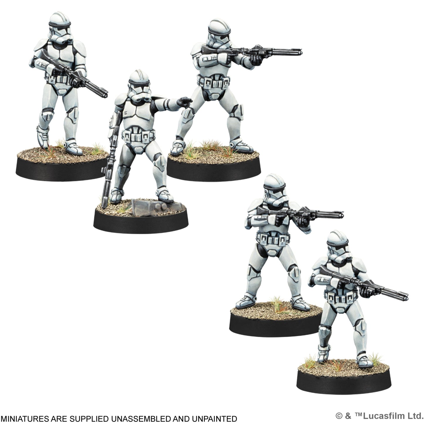 Star Wars: Legion – Clone Trooper Marksmen - Bộ Mở Rộng Game Chiến Thuật Sa Bàn - Atomic Mass Games