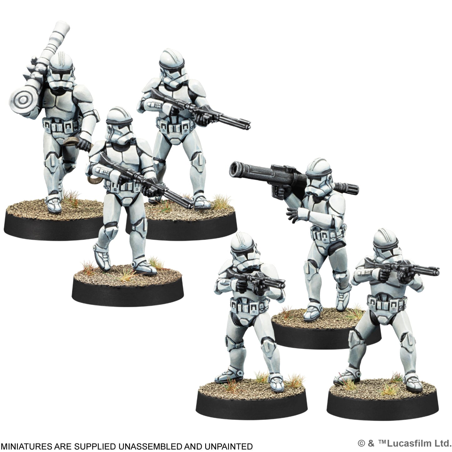 Star Wars: Legion – Clone Trooper Marksmen - Bộ Mở Rộng Game Chiến Thuật Sa Bàn - Atomic Mass Games
