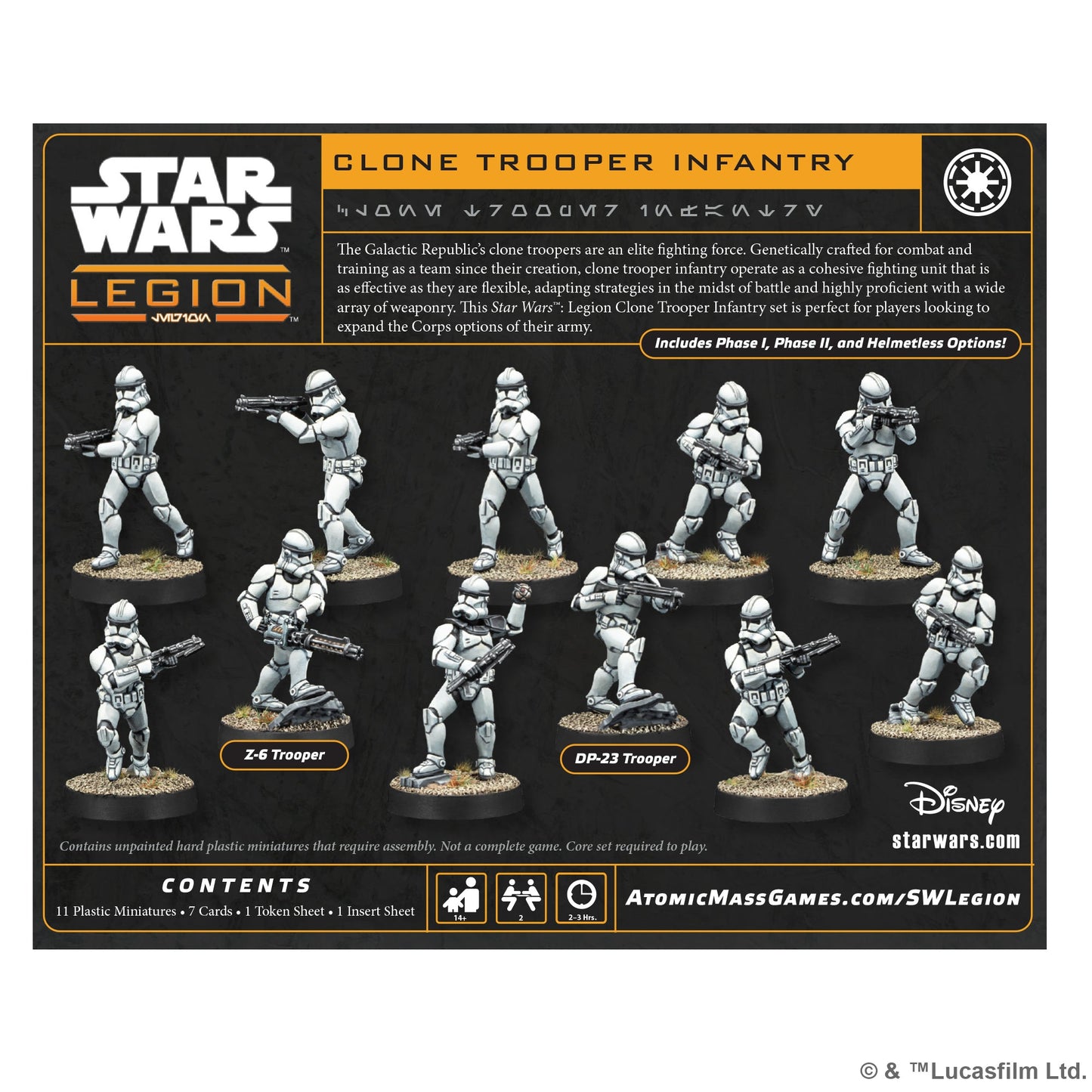 Star Wars: Legion - Clone Troopers Infantry | Board Game Chiến Thuật | Atomic Mass Games