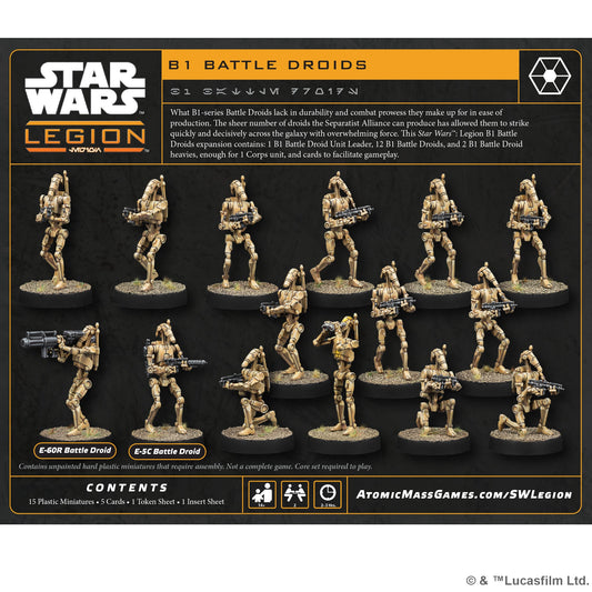 Star Wars: Legion - B1 Battle Droids - Board Games Chiến Thuật - Atomic Mass Games