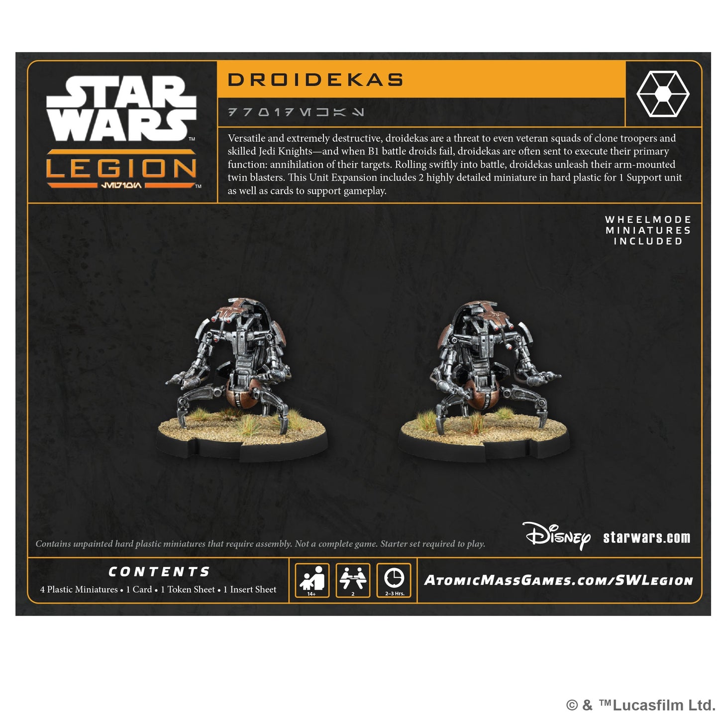Star Wars: Legion - Droidekas | Board Game Chiến Thuật | Atomic Mass Games