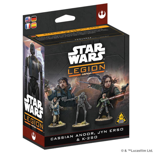 Star Wars: Legion – Cassian Andor, Jyn Erso & K-2SO - Board Game Chiến Thuật - Atomic Mass Games