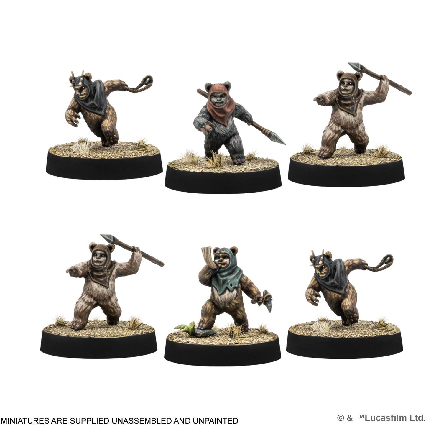 Star Wars: Legion - Ewok Warriors - Mô Hình Chiến Thuật Miniature Game - Atomic Mass Games
