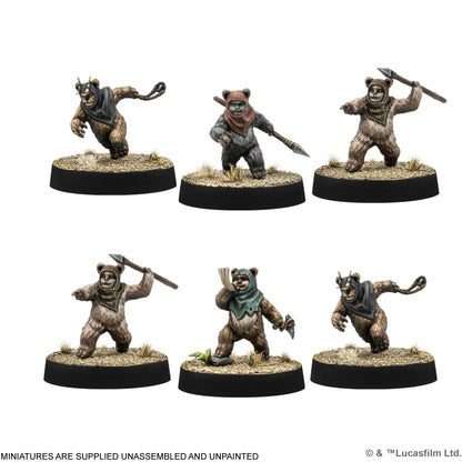 Star Wars: Legion - Ewok Warriors - Mô Hình Chiến Thuật Miniature Game - Atomic Mass Games