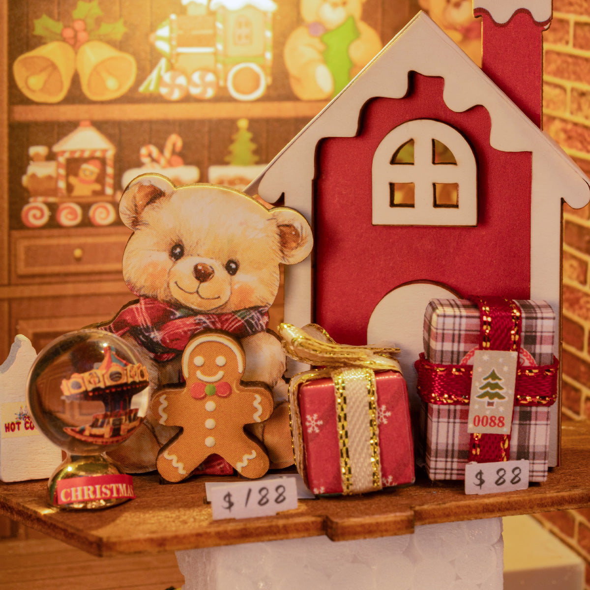 Mô hình gỗ 3D Rolife - Cửa Hàng Đồ Chơi Của Ông Già Noel (Santa's Toy Shop) DP006