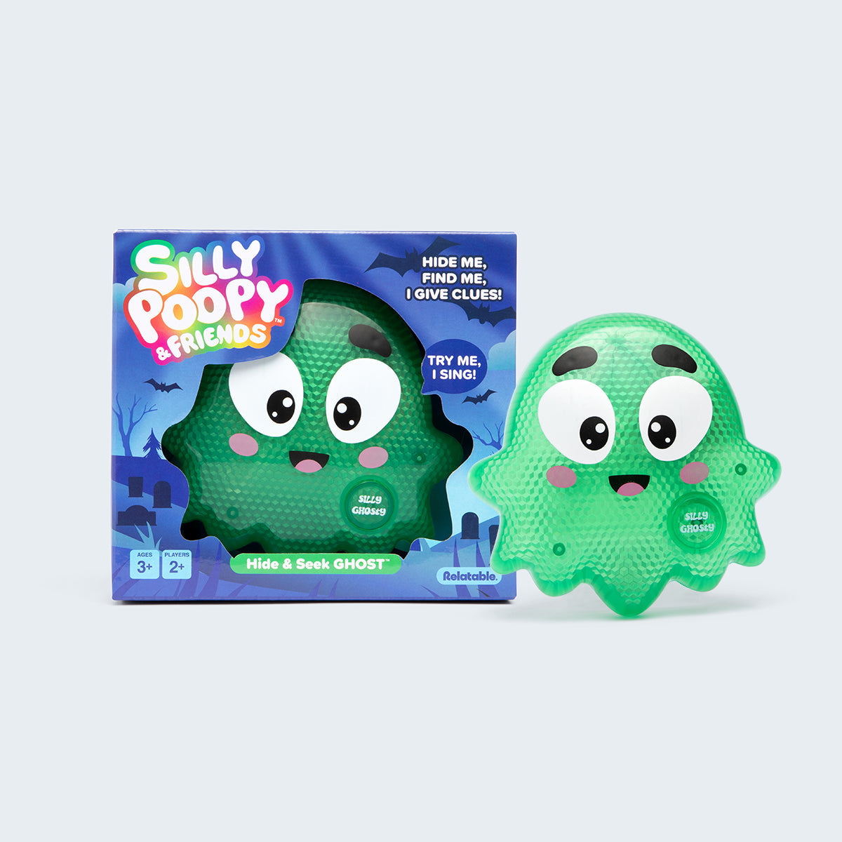 Silly Poopy & Friends™ Hide & Seek Ghost – Đồ Chơi Trốn Tìm Tương Tác Phát Sáng – Relatable - Hình ảnh sản phẩm