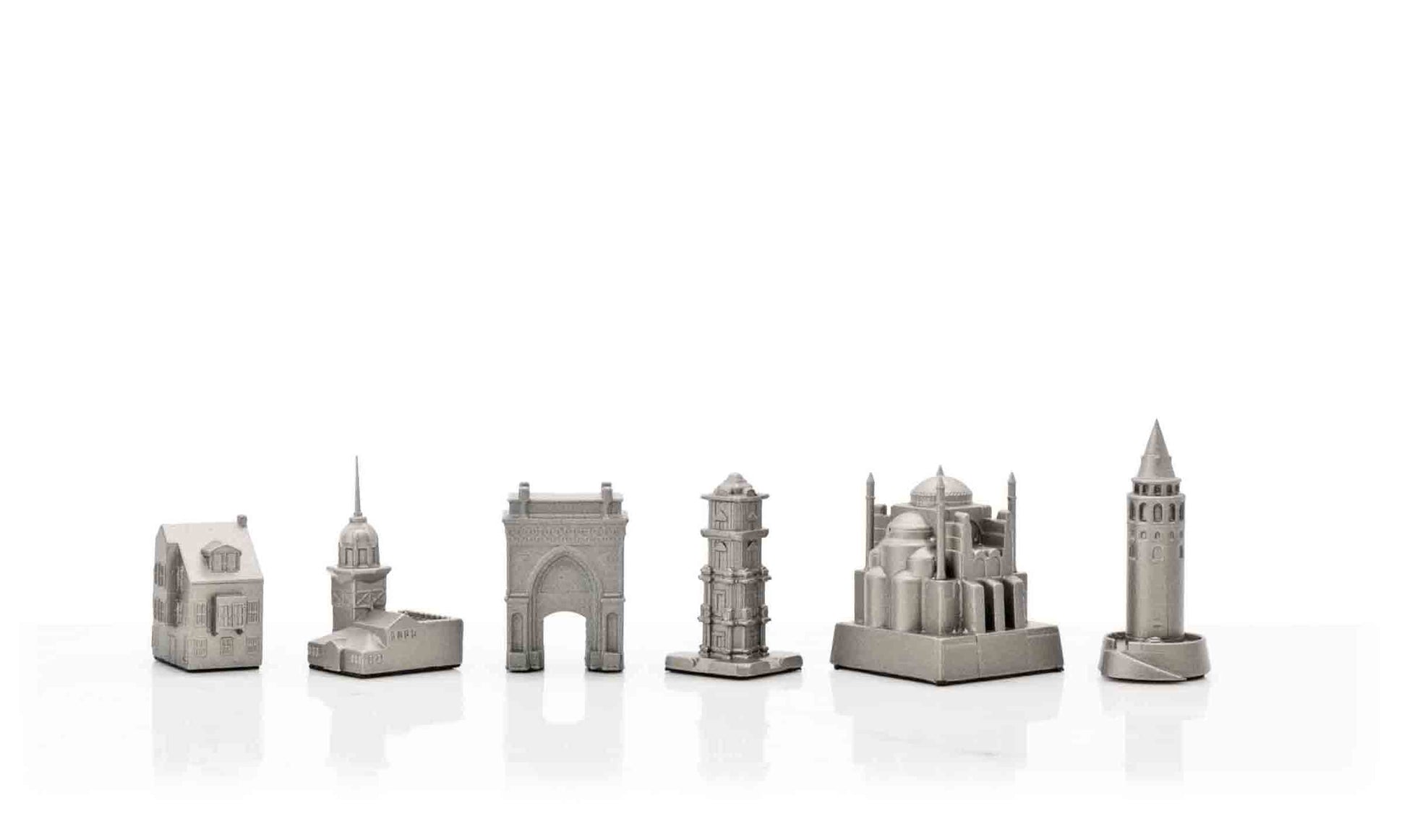 Stainless Steel Istanbul Edition | Bộ Cờ Vua Kiến Trúc Thép Không Gỉ | Skyline Chess Skyline Chess - ảnh 5 - Board games kinh
