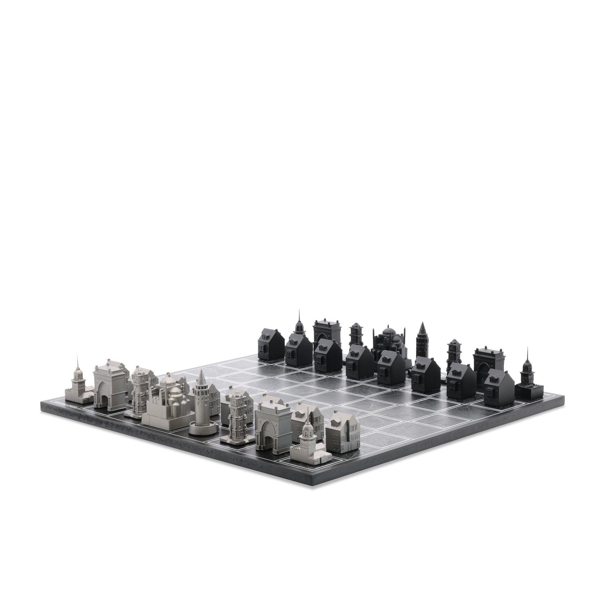 Stainless Steel Istanbul Edition | Bộ Cờ Vua Kiến Trúc Thép Không Gỉ | Skyline Chess - Hình ảnh sản phẩm