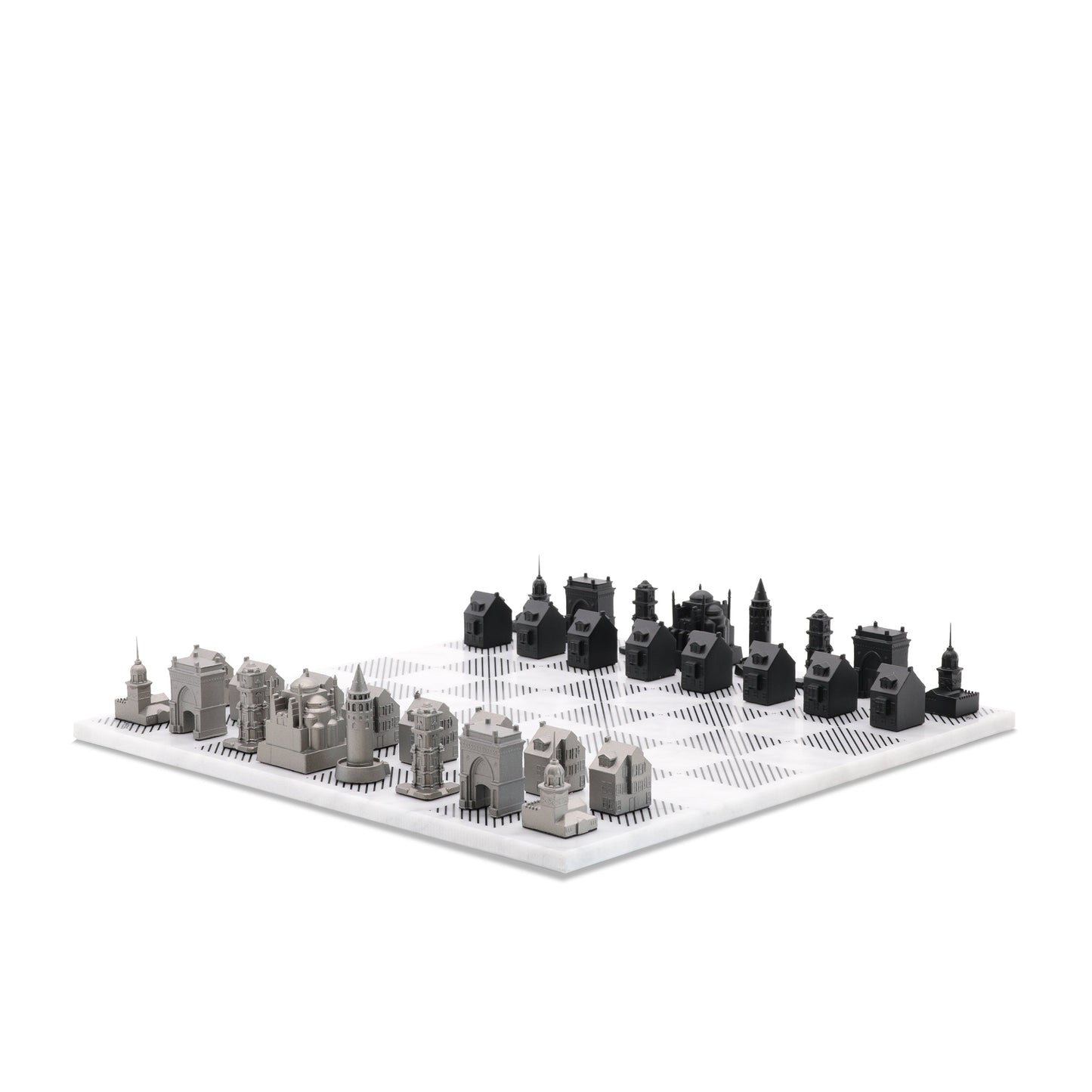 Stainless Steel Istanbul Edition | Bộ Cờ Vua Kiến Trúc Thép Không Gỉ | Skyline Chess - Góc nhìn khác 3