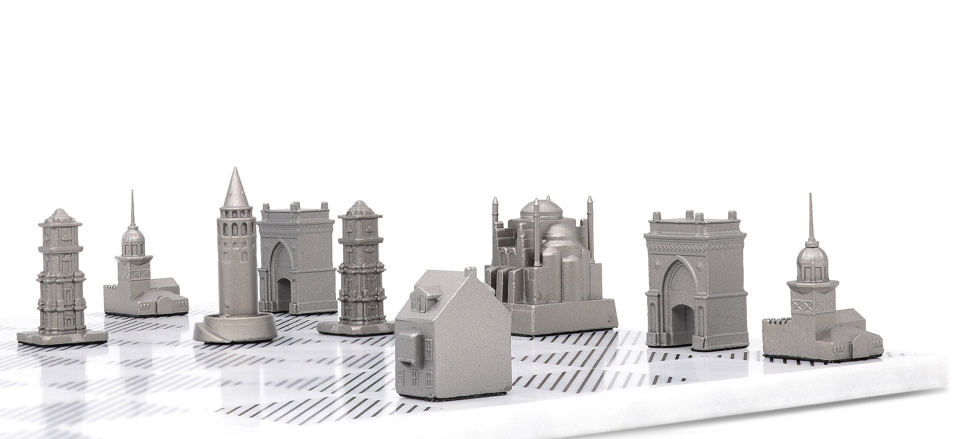 Stainless Steel Istanbul Edition | Bộ Cờ Vua Kiến Trúc Thép Không Gỉ | Skyline Chess Skyline Chess - ảnh 4 - Board games kinh