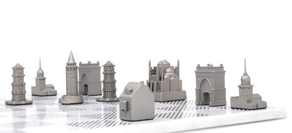 Stainless Steel Istanbul Edition | Bộ Cờ Vua Kiến Trúc Thép Không Gỉ | Skyline Chess Skyline Chess - ảnh 4 - Board games kinh