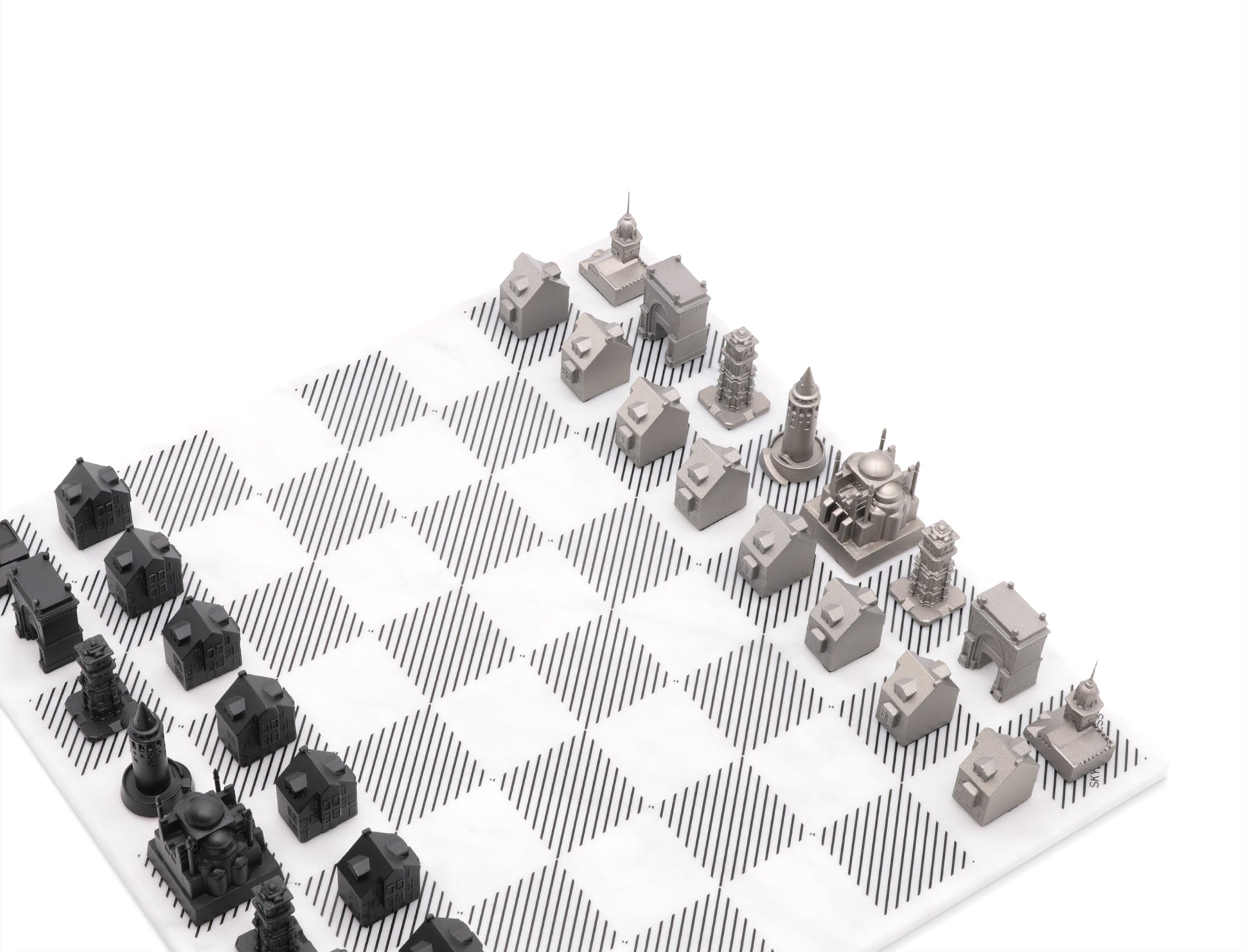 Stainless Steel Istanbul Edition | Bộ Cờ Vua Kiến Trúc Thép Không Gỉ | Skyline Chess - Hình ảnh bổ sung 4