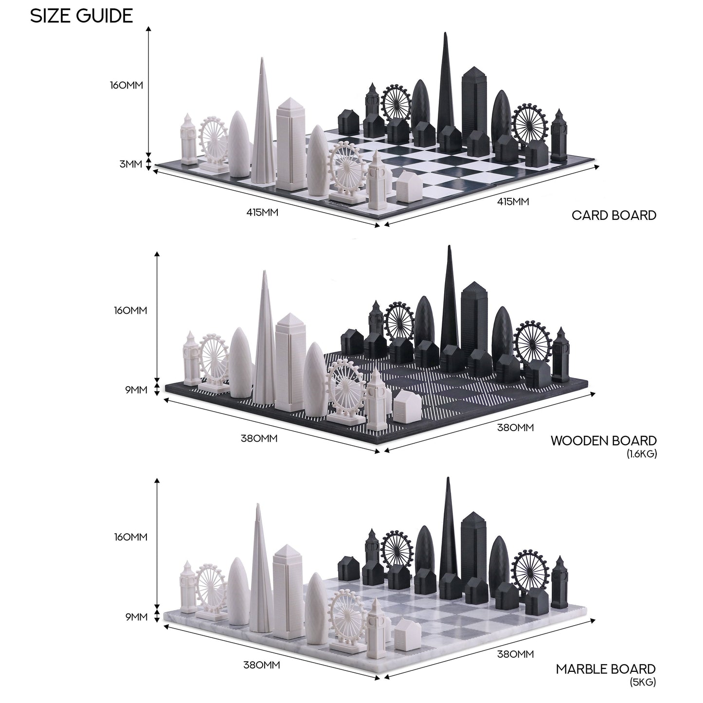 The London Edition - Bộ Cờ Vua Kiến Trúc Thành Phố Cao Cấp - Skyline Chess Skyline Chess - ảnh 1 - Cờ vua