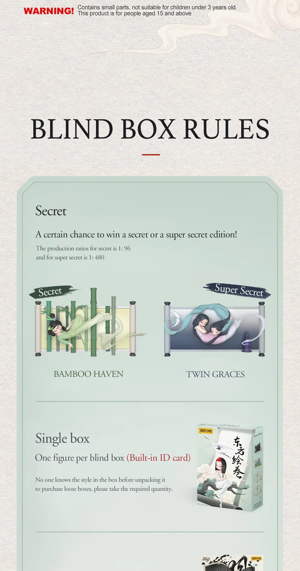 SLEEP CHINESE SCROLLS - Mô hình Blind Box (Art Toy) - 52TOYS